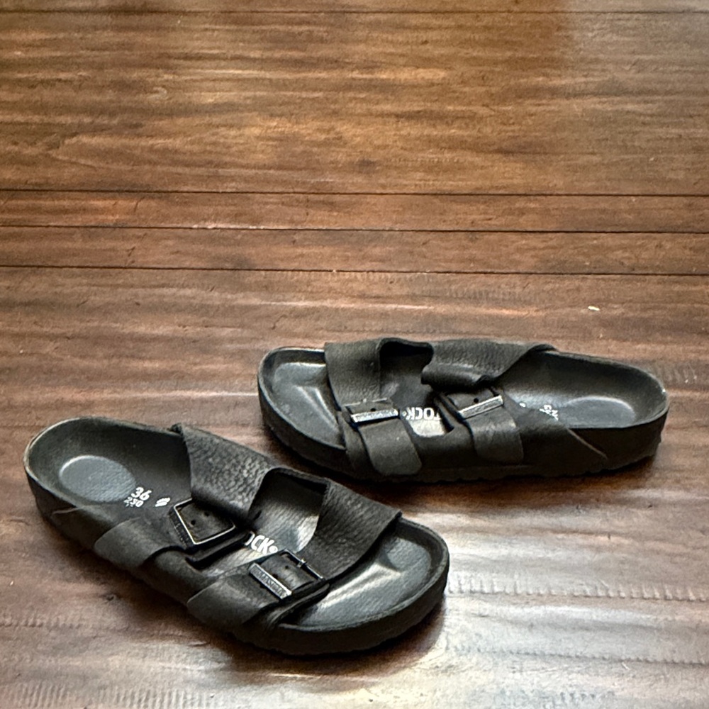 Birkenstock Arizona Black Sandals Woman US 5 ACS